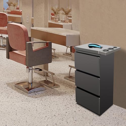 Salon Stations for Hair Stylist Barber Station with Dryer Holder - Image 4