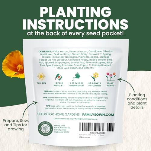 California Regional Mix – 19,000 Seeds for Planting – 2026 Season – 1 Ounce Pouch - Image 3