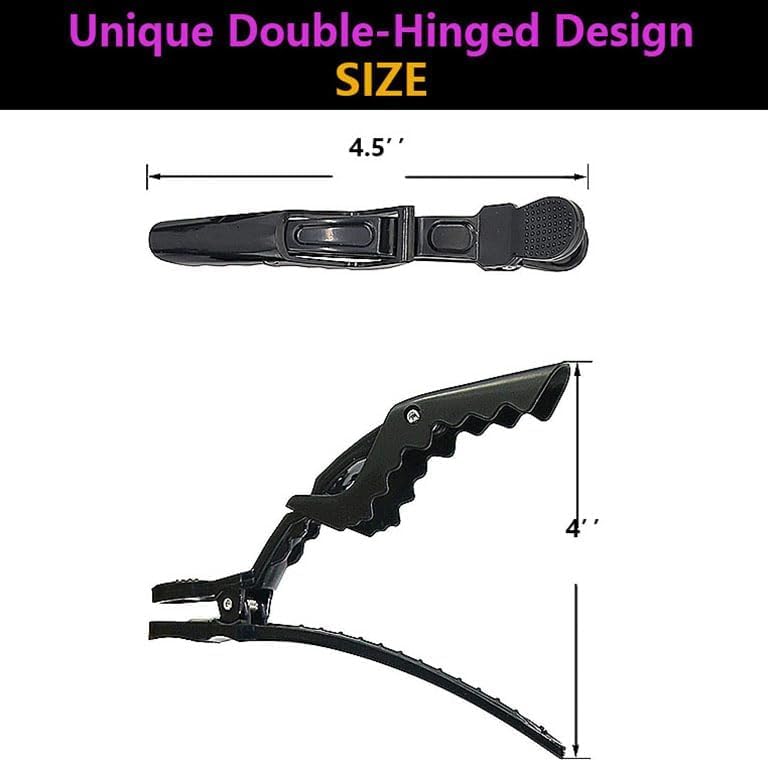 30 Pcs Alligator Hair Clip for Styling Sectioning - Salon Hair Clip for Thick Hair, Plastic Hair Styling Clip with Wide Teeth & Double-Hinged Design (Multicolored) - Image 5