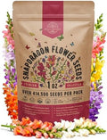 Snapdragon Flower Seeds Pack 1 oz - Over 414,500 Non-GMO Heirloom Snapdragon Seeds for Planting Indoor & Outdoor Gardening, Flower Seed for Home and Garden in Individual Packet, Floral Perennial Mix by OrganoRepublic