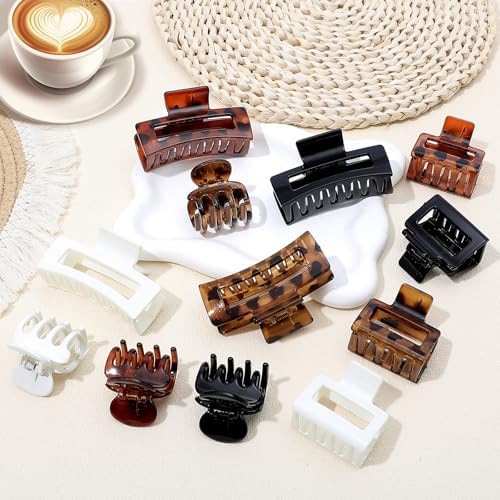 SMKSL 12 Pcs Hair Claw Clips for Women & Girls 3 Styles Hair Accessories - Image 4