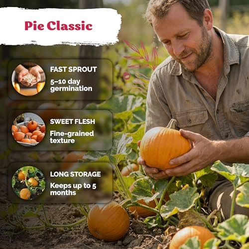 50 Sugar Pumpkin Heirloom Vegetable Seeds for Planting, Cucurbita Pepo - Image 4
