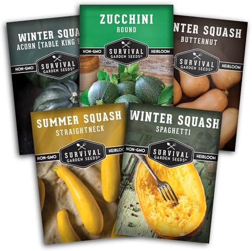 Squash Seeds Collection for Planting by SurvivalGardenSeeds