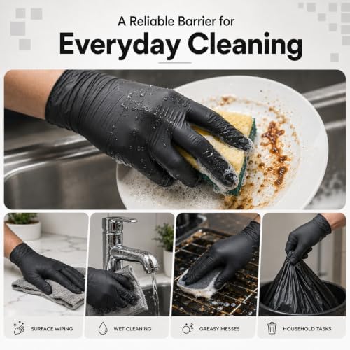 ForPro Disposable Nitrile Gloves, Chemical Resistant, Powder-Free, Latex-Free, Non-Sterile, Food Safe, 4 Mil - Image 5