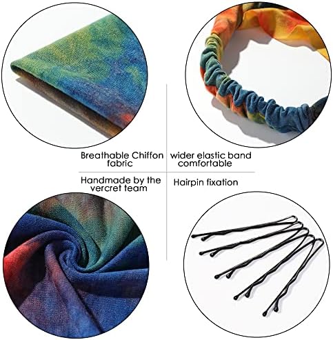 Vercret Hair Scarf Headband for Women,Boho Bandana Pretied Elastic Kerchief - Image 3