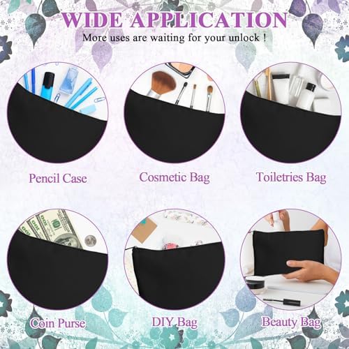 Legigo Blank Canvas Bags Zipper Pouch Makeup Bags Pencil Pouch Bulk - Image 5