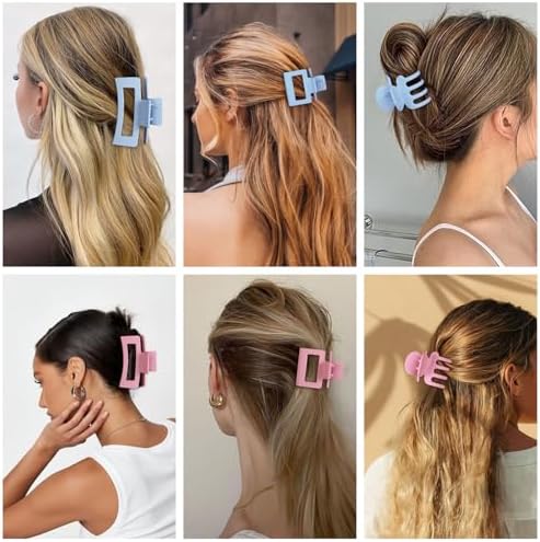 SMKSL 12 Pcs Hair Claw Clips for Women & Girls 3 Styles Hair Accessories - Image 6