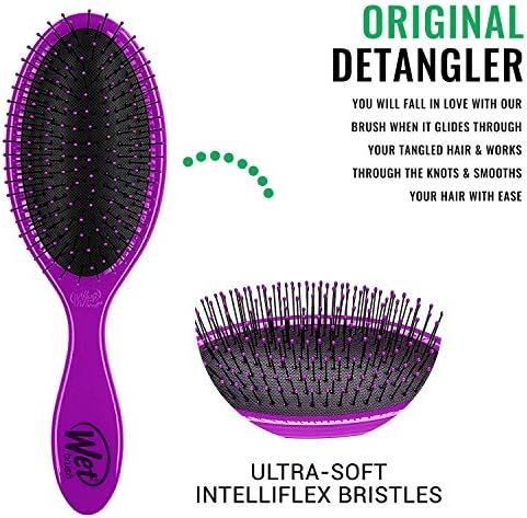 Wet Brush Original Detangler Hair Brush - Health and Peace (Pack of 2) - Exclusive Ultra-soft IntelliFlex Bristles - Glide Through Tangles With Ease For All Hair Types - Women, Men, Wet And Dry Hair - Image 2