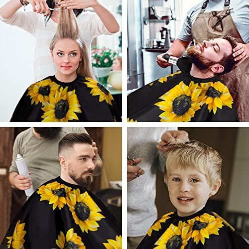 FEBSNOW Barber Cape Professional Hair Cutting Cape with Neck Duster Brush - Image 6