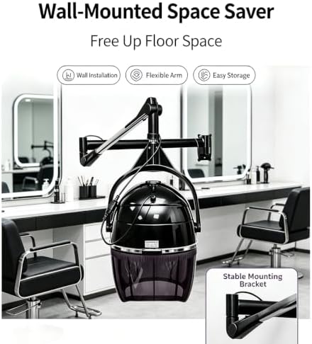 Wall Mounted Hair Steamer with Adjustable Swing Arm for Barber Hair Perm - Image 6
