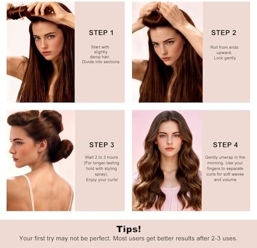 Heatless Curls Overnight Set for Long Hair, No Damage Hair - Image 3
