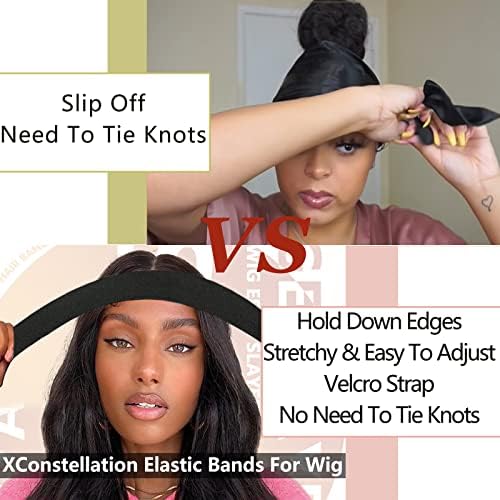 Elastic Lace Melting Edge Bands for Wigs - Adjustable Magic Buckle Wraps to Lay and Grip Edges, 2 Pcs Wig Accessories - Image 4