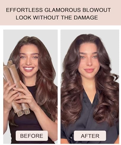 Classic Heatless Curls Overnight Rods No Heat Hair Curlers to Sleep in Foam Soft Hair Rollers for Thick & Long Hair Blowout Look, Heatless Flexible Curling Rod Set with Satin Wrap for Sleeping - Image 4