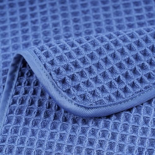 POLYTE 430 GSM Poly Blend Microfiber Quick Dry Waffle Hand Towel, 16x30 in - Image 5