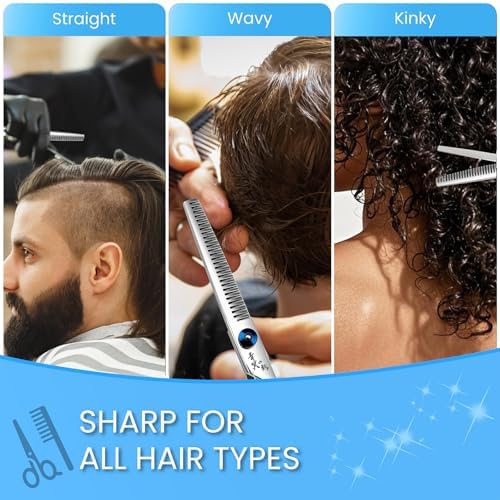 Hair Thinning Scissors, Professional 440C Thinning Shears - Image 6