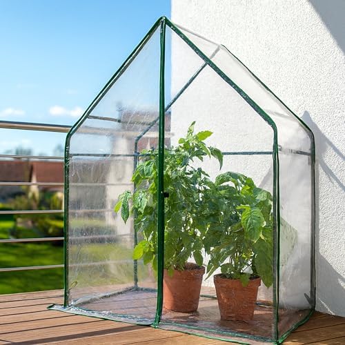 Gardzen Small Walk-in Greenhouse, 36.2"(L) x53.3(W) x66.1(H) - Image 6