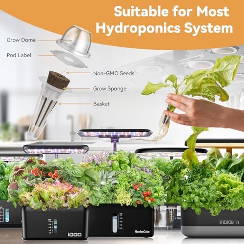 inbloom Vibrant Wildflower & Fruit Mixd Seed Pod Kit for AeroGarden, Ahopegarden Hydroponics Growing System, 7-Pods (350+ Seeds, Include Dwarf Sunflower, Marigold, Red Cherry Tomato, Red Strawberry - Image 3