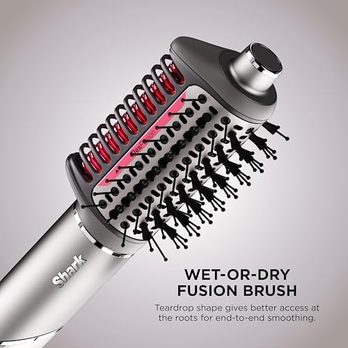 Shark FlexFusion Ceramic Air Styler, Diffuser+Curlers, Metallic Mist, HD642 - Image 4