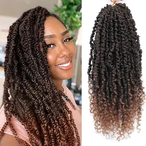 Passion Twist Crochet Hair 14" T1B/30 Pre-Twisted by Pofworld