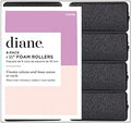 Diane Foam Rollers, Black, 1.25", 8/bag by Diane