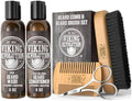 Viking Revolution Beard Brush & Wash Set - Peppermint Eucalyptus - 5 oz by VikingRevolution
