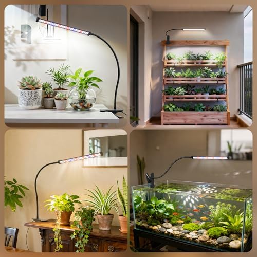 Grow Lights for Indoor Plants, 2-Pack 5700K Clip-On Grow Lamps - Image 6