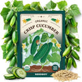 Organic Non-GMO Vegetable Seeds for Planting (Marketmore Cucumber) by Seedboy