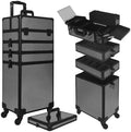 Makeup Train Case Makeup Case (5, CARBON FIBER) by Unknown