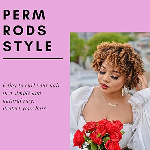 Perm Rods for Natural Hair, 60 pcs Medium Size Hair Rollers for Long Short Hair Styling Tool Hair Curlers - Image 5