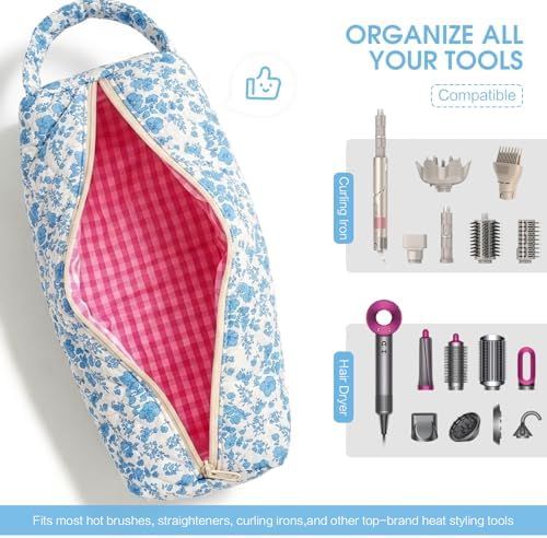 14 in Hair Tools Travel Bag Compatible with Dyson Airwrap Shark FlexStyle - Image 4
