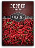 Cayenne Pepper Seeds for Planting - 1 Pack by SurvivalGardenSeeds