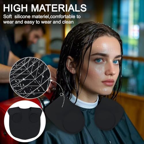 Silicone Hair Cutting Guide Collar - Waterproof Cutting Mat for Hair Stylist - Hair Cutting Cape - Image 3