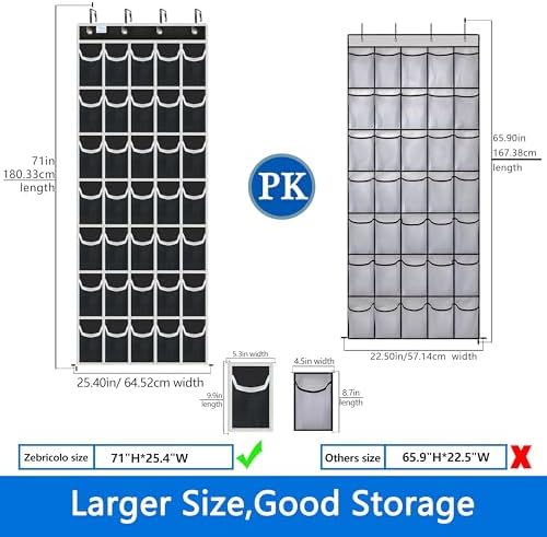 Shoe Rack for Door, Over Door Shoe Organizer for Closet - Image 3
