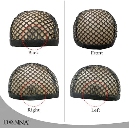 DONNA Crochet Wig Cap With Large Hole and Combs - Hair Accessories and Hair Bonnet for Sleeping, 1PC XL SIZE - Image 7