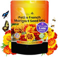 NatureZ Edge Marigold Seeds Mix, Over 5600 Seeds, Marigold Seeds for Planting Outdoors, Dainty Marietta, Petite French, Sparky French, and More by NatureZEdge