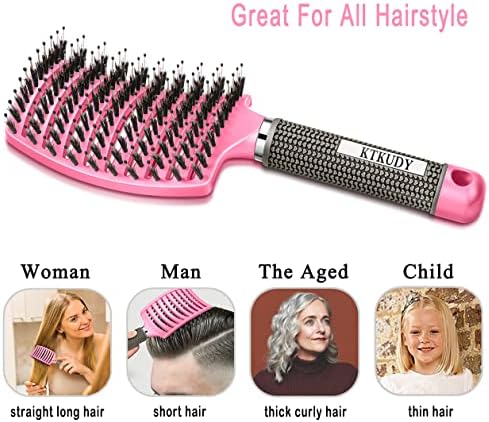 Pain-Free Detangling Brush for Women & Kids, Wet & Dry Hair, All Hair Types - Image 5