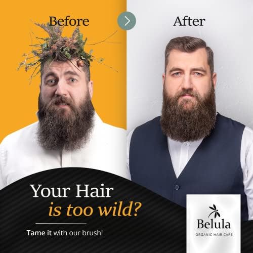 Belula 100% Boar Bristle Hair Brush Set for Men, Thin, Normal to Short Hair - Image 2
