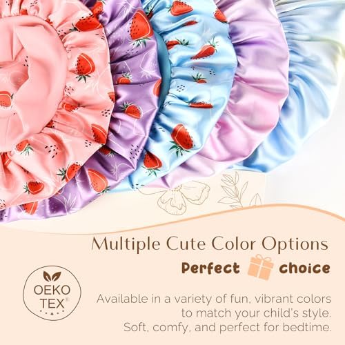 YANIBEST 2 Pcs Baby Satin Bonnet for Sleeping, Toddler, Kids - Image 6