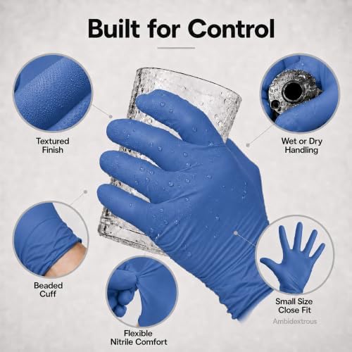 ForPro Disposable Nitrile Gloves, Chemical Resistant, Powder-Free, Latex-Free, Non-Sterile, Food Safe, 4 Mil - Image 4