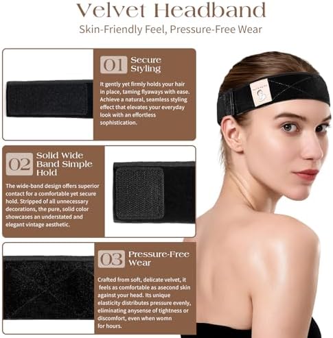 Wig Grip Band for Half Wig - Velvet Bands for Women Non Slip - Image 4