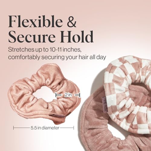 Kitsch Microfiber Quick-Dry Hair Towel Scrunchie - Terracotta, 2 pcs - Image 4