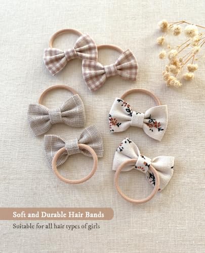 Cherssy Baby Girl Hair Ties with Bows, 24pcs Toddler Elastic Hair Bands - Image 4