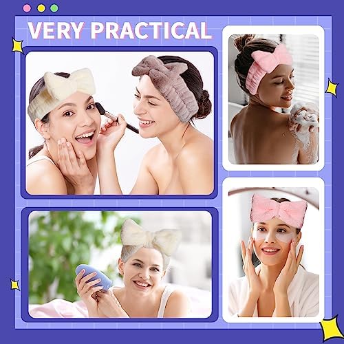 WSYUB Spa Headbands, Makeup Headband,Bow Headband for Washing Face skincare headbands for women,Easter Basket Stuffers Gifts - Image 7