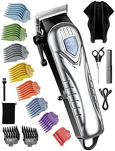 Chicclly Low Noise Hair Clippers for Men & Women with 10 Color Guide Combs by CHICCLY