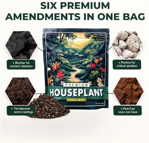 Agralife Houseplant Soil 4 Quarts Premium Organic Mix for Indoor Plants - Image 4