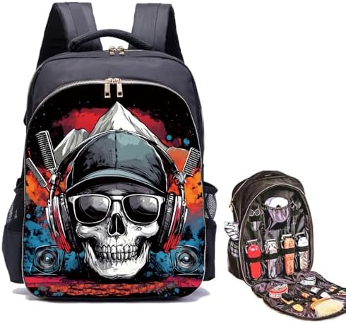 Large Barbers bags for Clippers and Supplies Makeup Backpack Bag Organizer for Hairstylists Bookbag for Travel Tools Bag for Men by Unknown