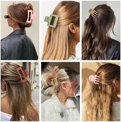 SMKSL 12 Pcs Hair Claw Clips for Women & Girls 3 Styles Hair Accessories - Image 5
