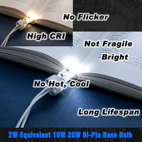 G4 LED Bulb RV Camper 2W T3 AC/DC12V 6000K White JC Type Bi-Pin, 10 Pack - Image 6