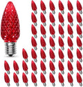 50PACK C9 LED Christmas Lights Shatterproof Waterproof Red Plastic by AustinCoast