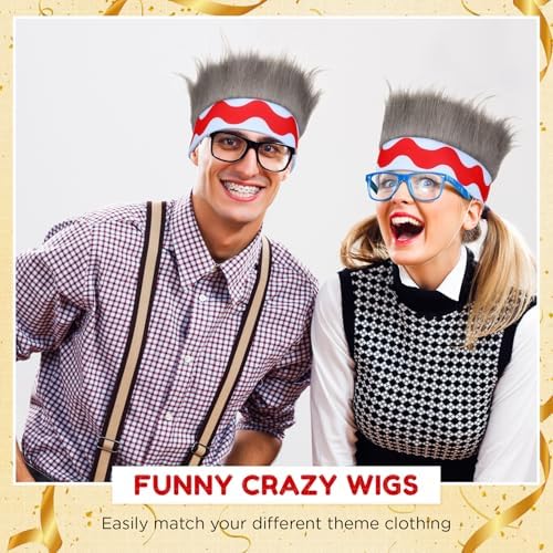 Crazy Wig Hairy Headband Hat - Image 3